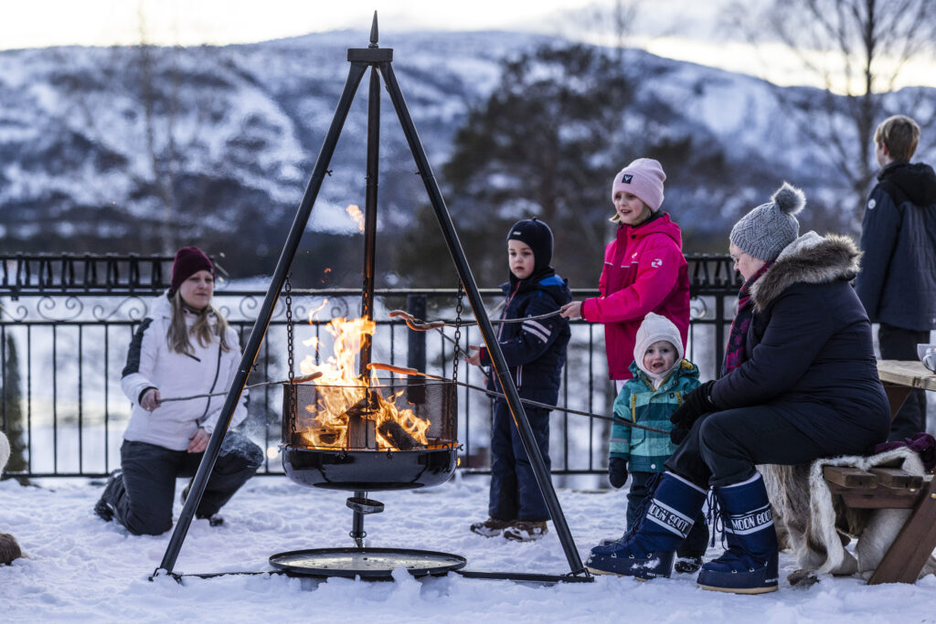 Bålpanne på takterrassen