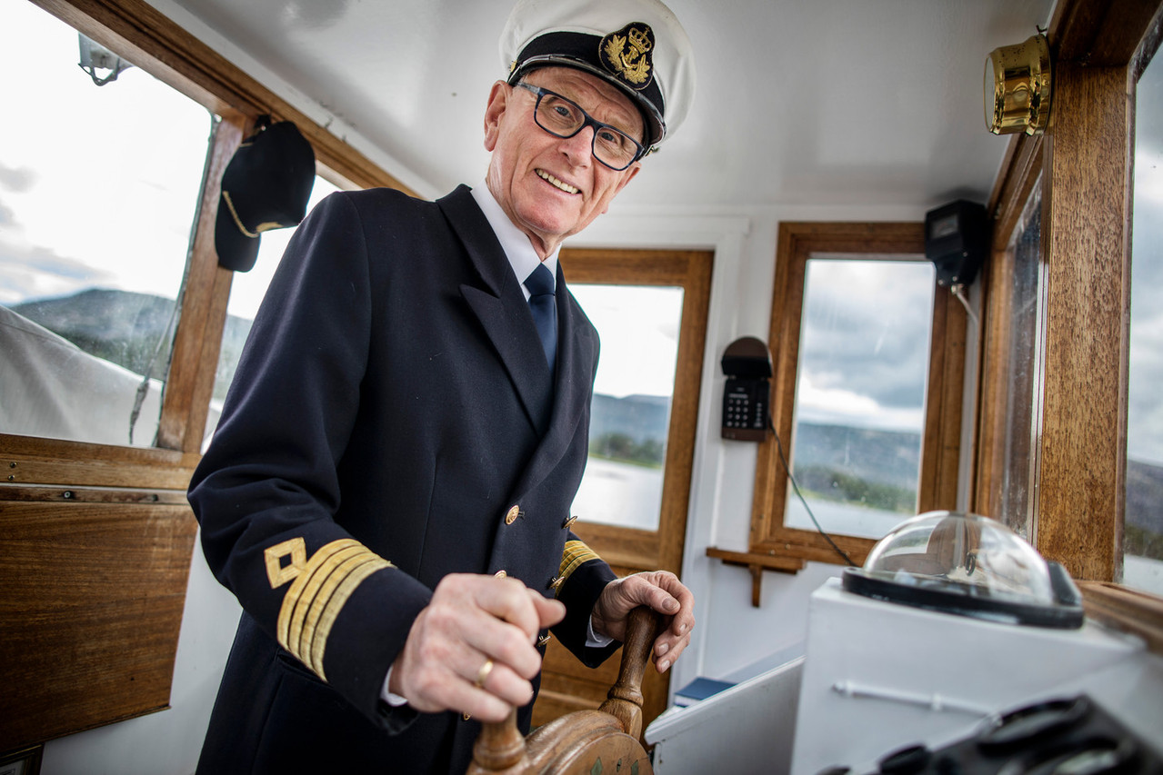Kaptein Reidar Skogheim på M/S Fram.