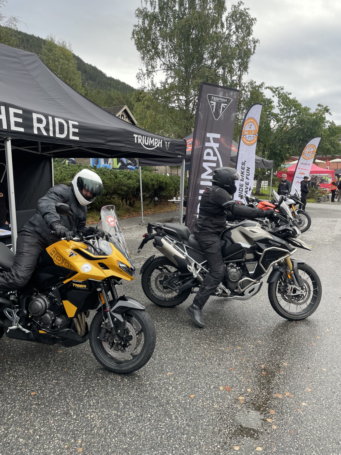 Triumph Branded Tent Exhibition